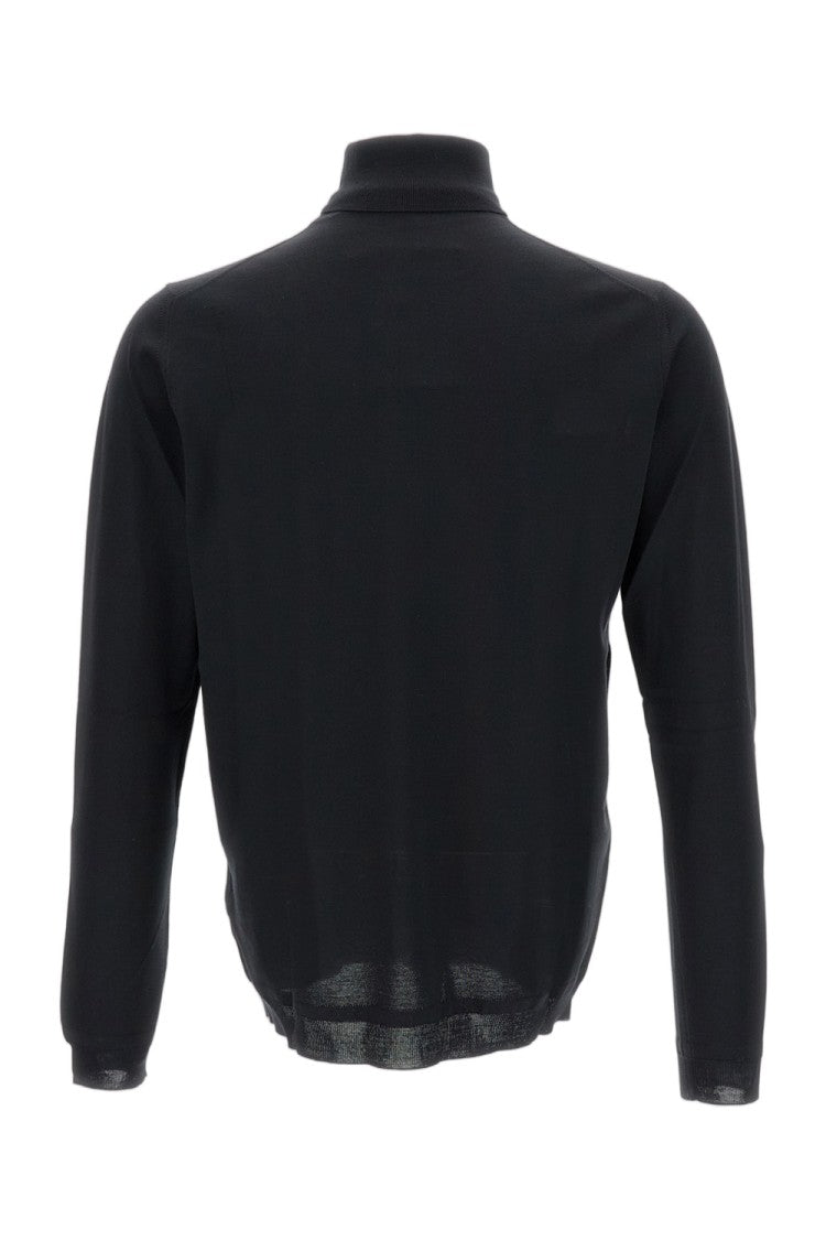 Goes Botanical Turtleneck Sweater In Extra Fine Merino Wool