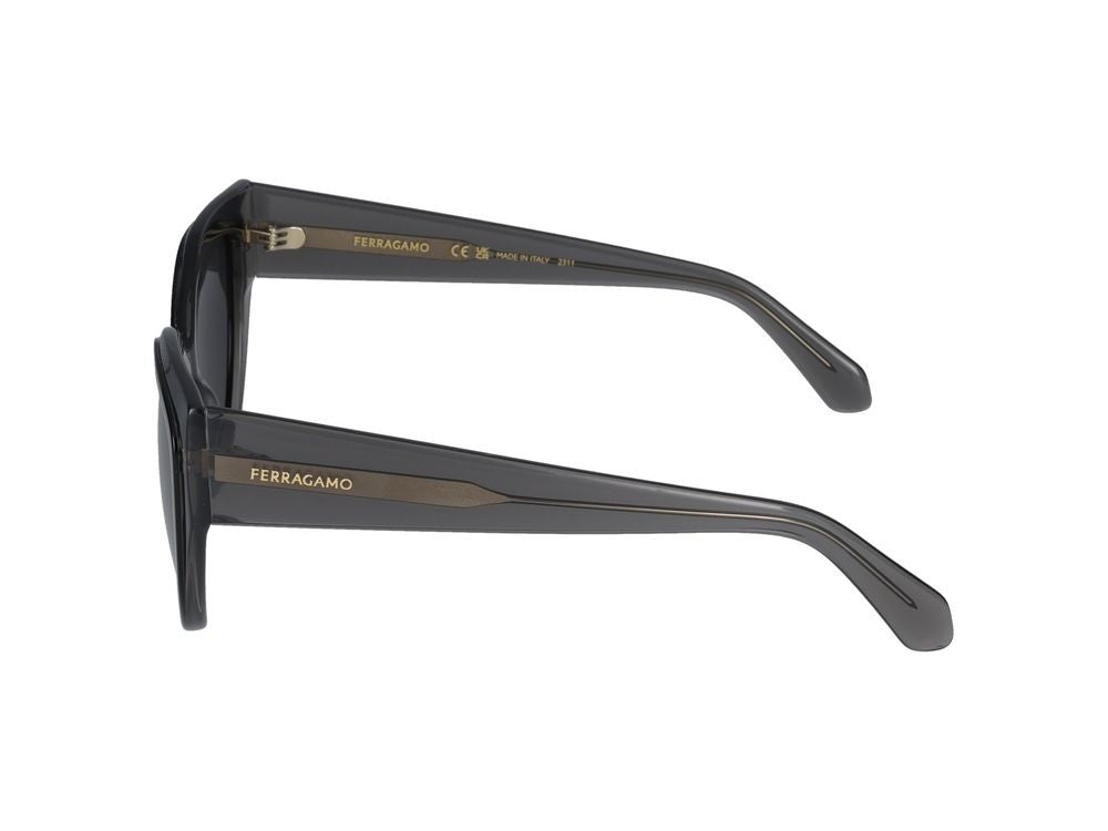 Salvatore Ferragamo Sunglasses Salvatore Ferragamo Sf2004s 024 Transparent Grey/Black 53/18/140