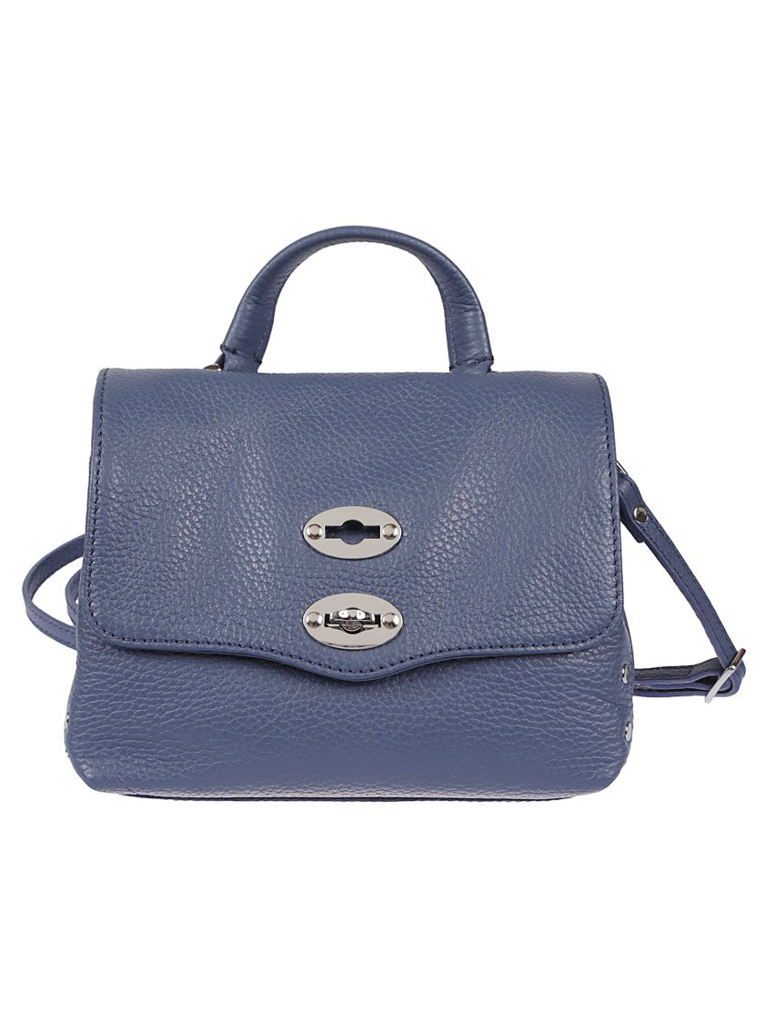 Zanellato Textured Leather Structured Handbag With Carrying Options