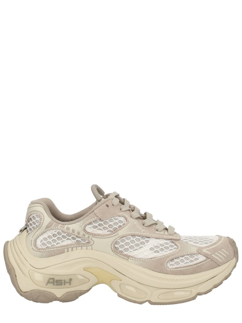 Ash Neutrals Dragon Suede Overlay Chunky Sneakers