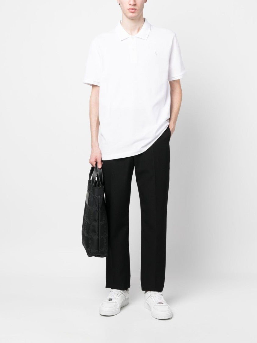 Ferrari Pique Polo Shirt With Button-Down Collar