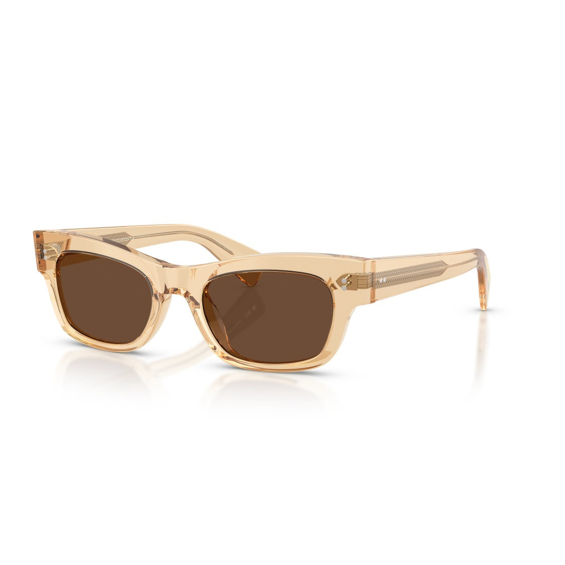 Oliver Peoples 0Ov5609su Translucent Beige Acetate Sunglasses With Brown Lenses