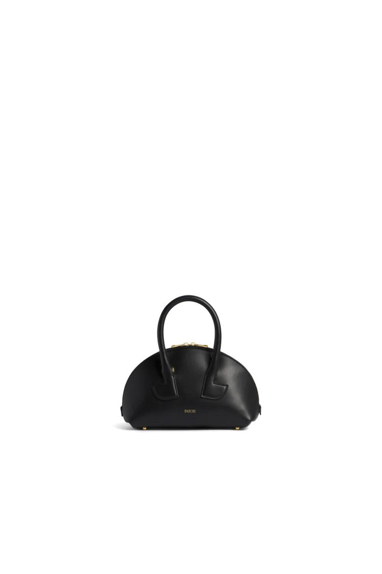Patou Smooth Leather Bowling Handbag