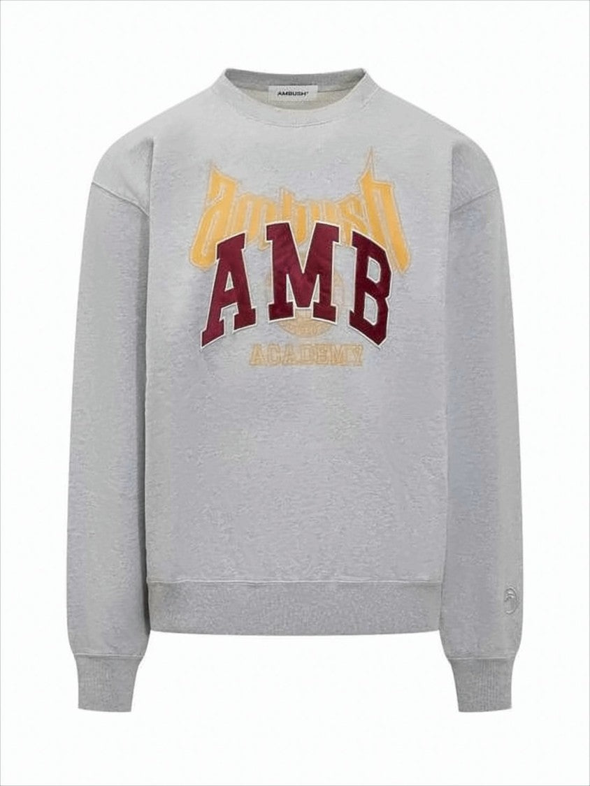 Ambush Long-Sleeve Varsity Lettered Ambush Sweatshirt