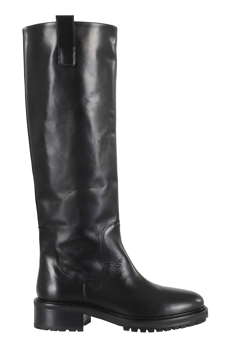 Aeydē Henry High-Leg Pullers Leather Boots