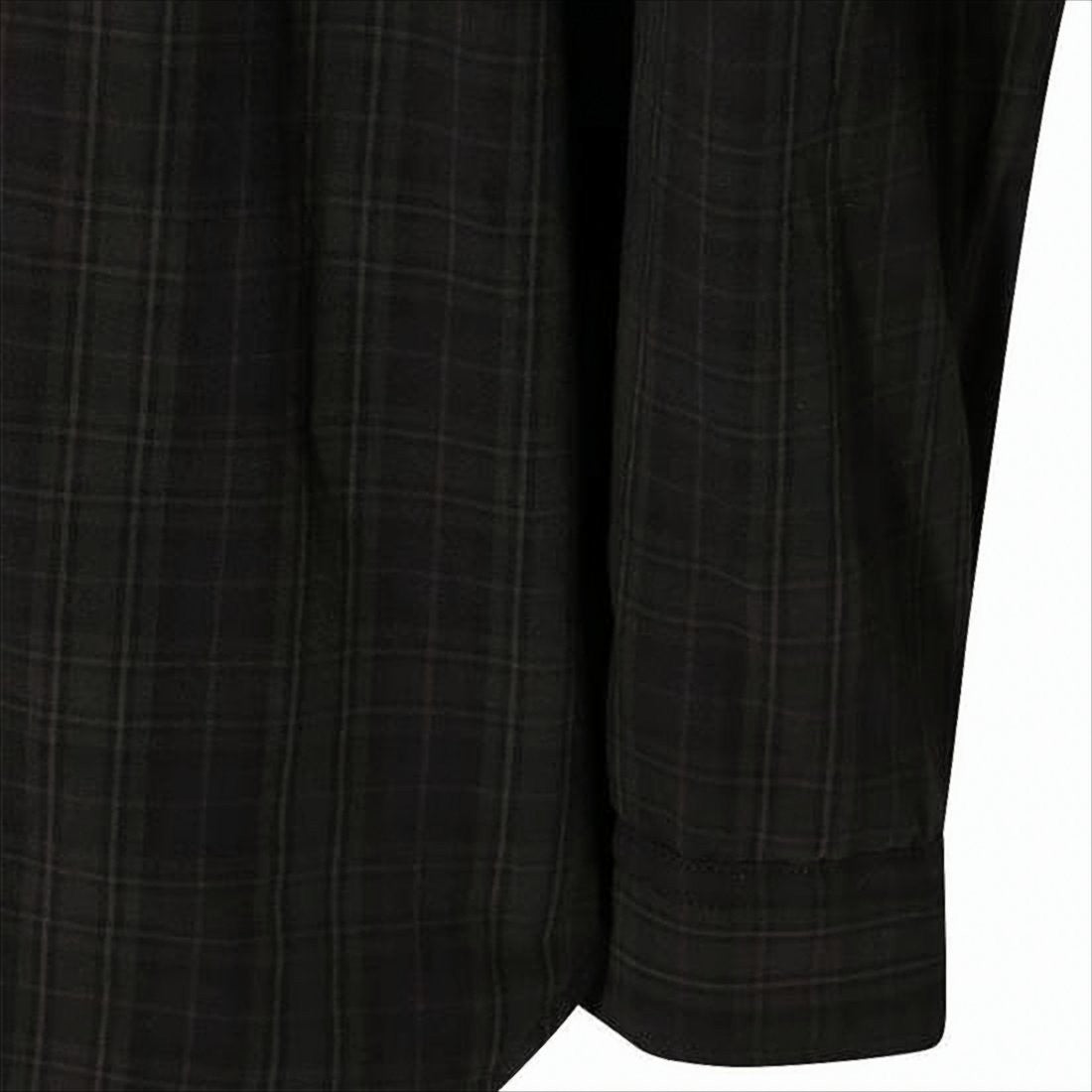 Balenciaga Dark Plaid Long-Sleeve Shirt