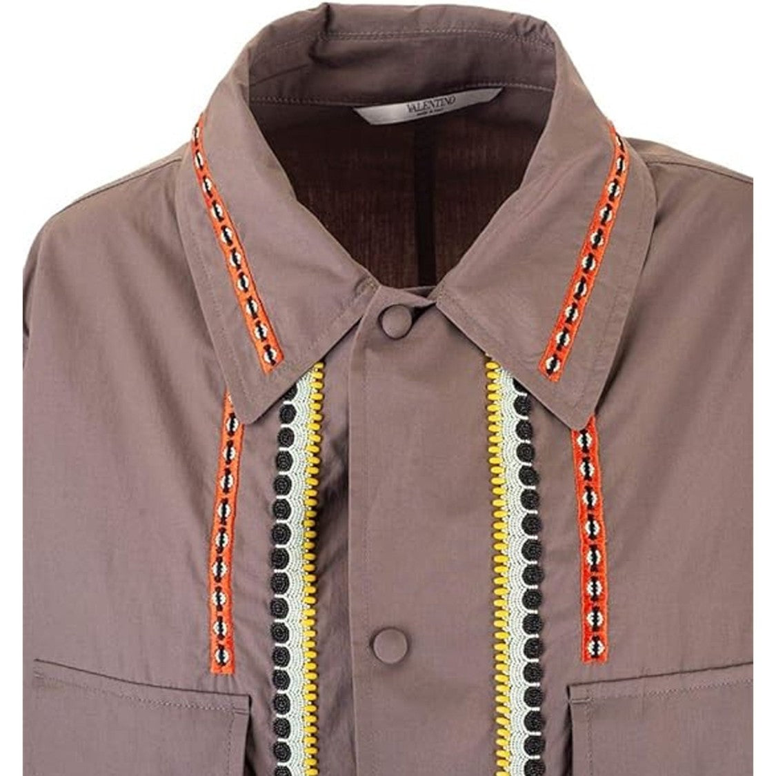 Valentino Cotton Jacket With Embroidery
