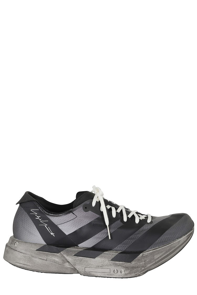 Y-3 Sculpted Sole Sneakers With Tubular Laces And Logo Detail