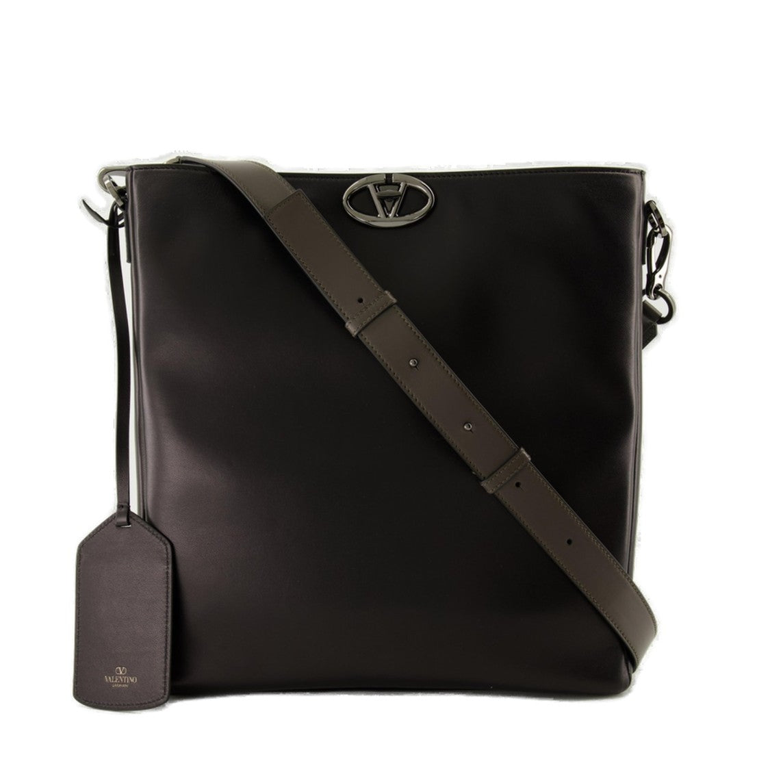 Valentino Garavani Minimalist Black Lambskin Shoulder Bag By Valentino Garavani