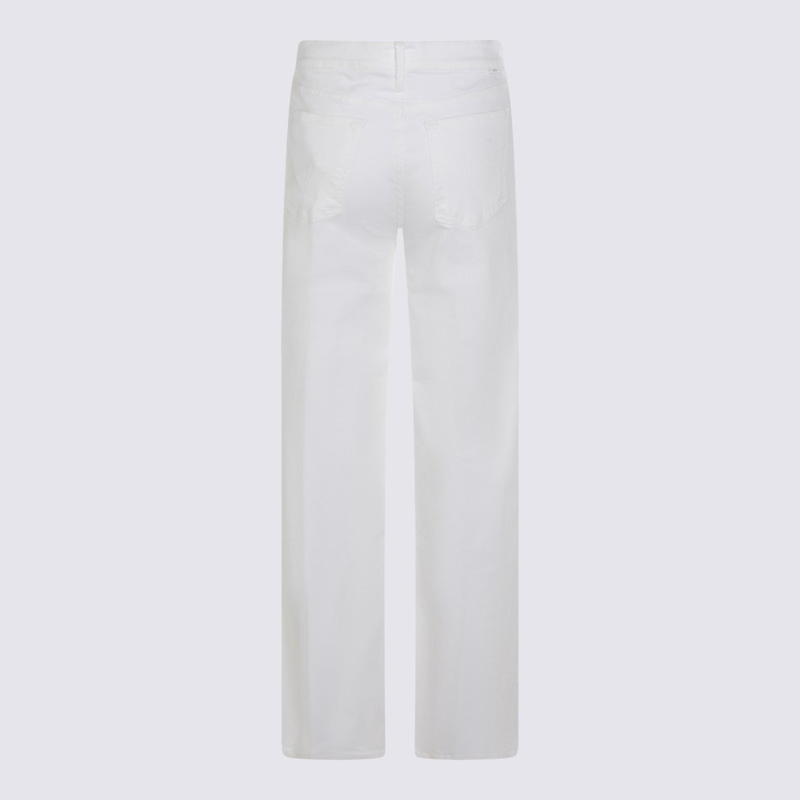Mother High-Waist Cotton Jeans With Straight Leg Design