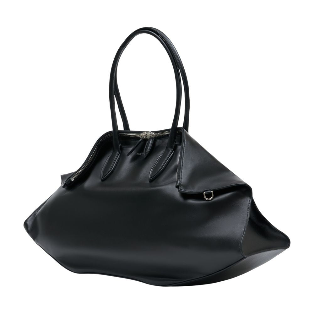 Alexander Mcqueen Manta Maxi Shoulder Bag - Leather - Black