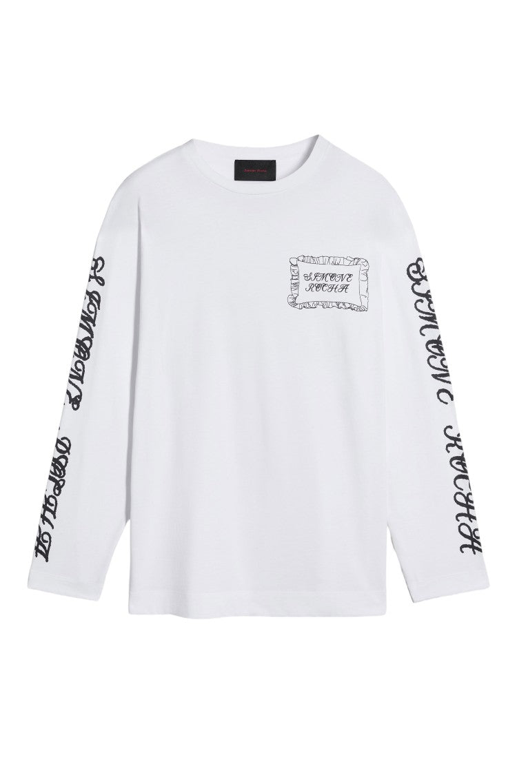 Simone Rocha Pillowcase Logo Print Long Sleeve T-Shirt