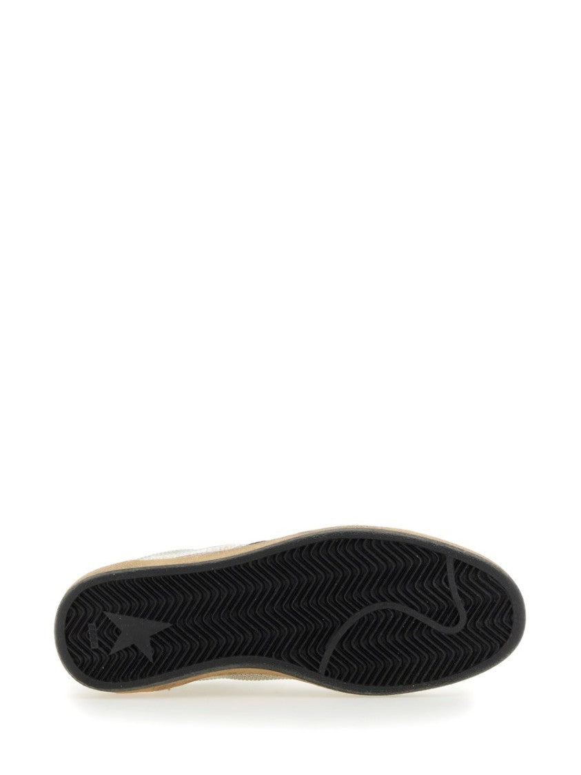 Golden Goose Ball Star Textured Mesh Suede Polyester-Blend Sneakers