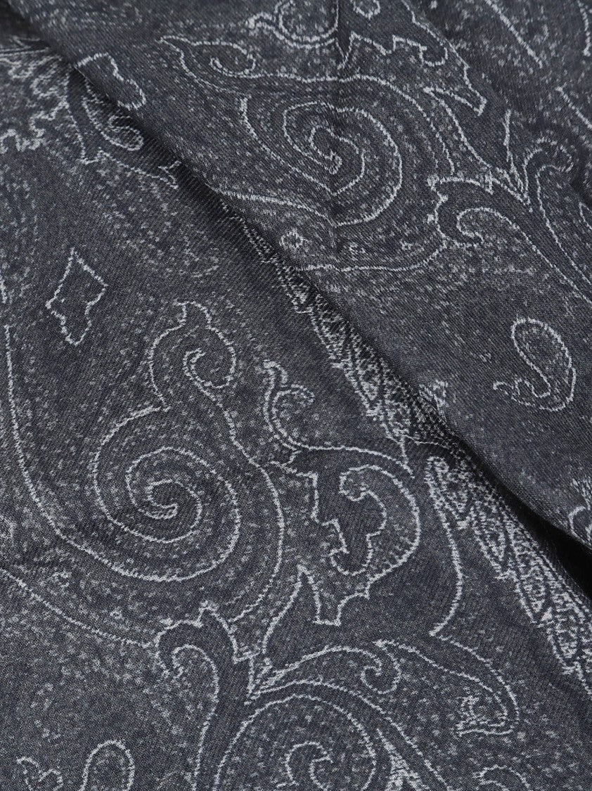 Etro Paisley Modal Cashmere Blend Scarf