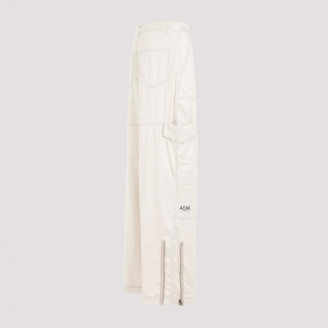 Acne Studios Beige Polyester Pants