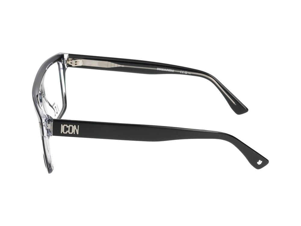 Dsquared2 Eyeglasses Icon 0012 7C5 Black Crystal 54/18/145