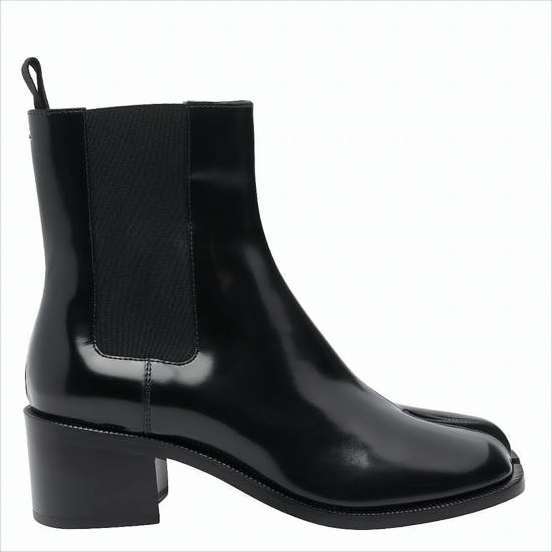 Maison Margiela Glossy Black Ankle Boots