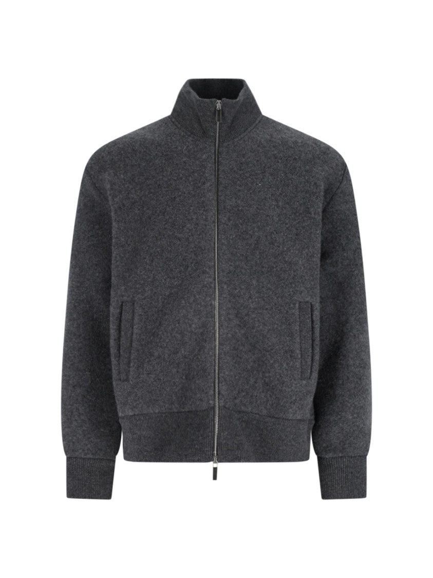 Thom Browne Wool Zip Jacket – Grey