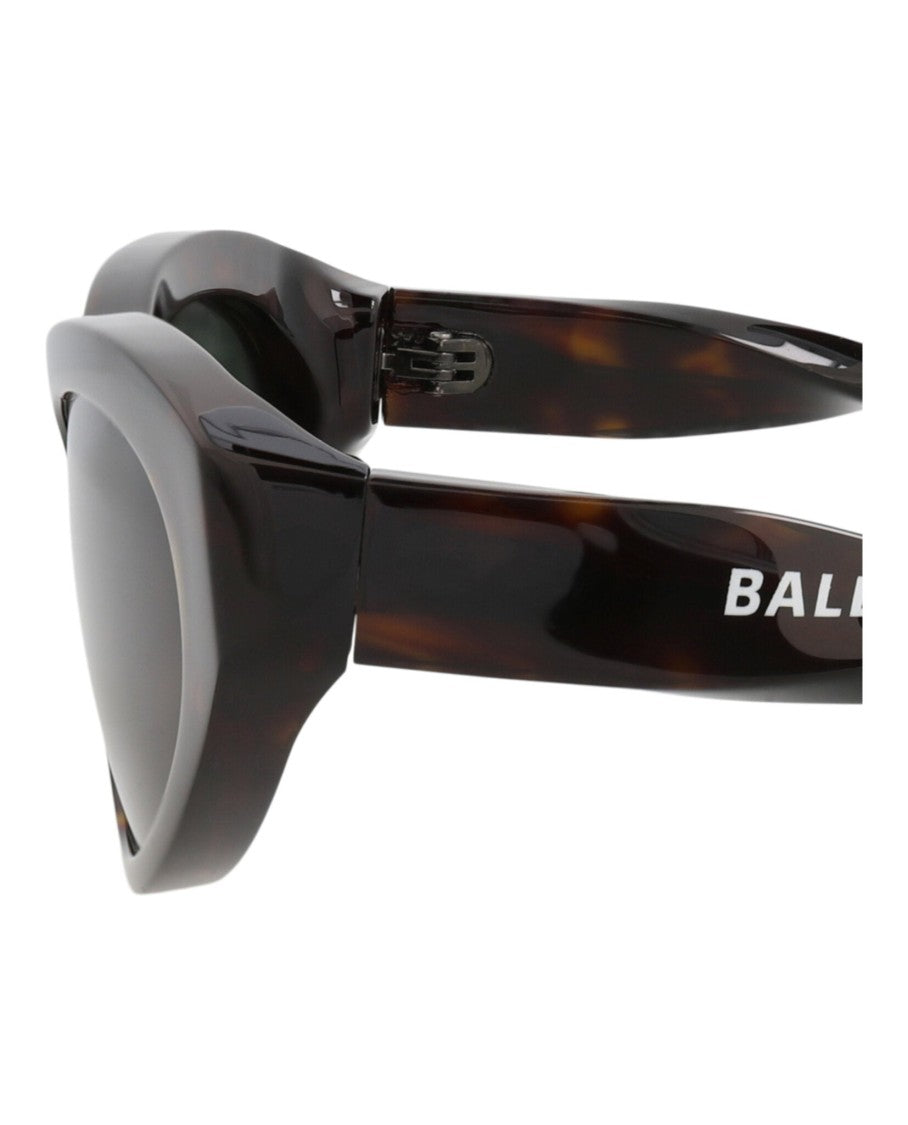 Balenciaga Cat Eye Acetate Sunglasses With Tortoiseshell Finish