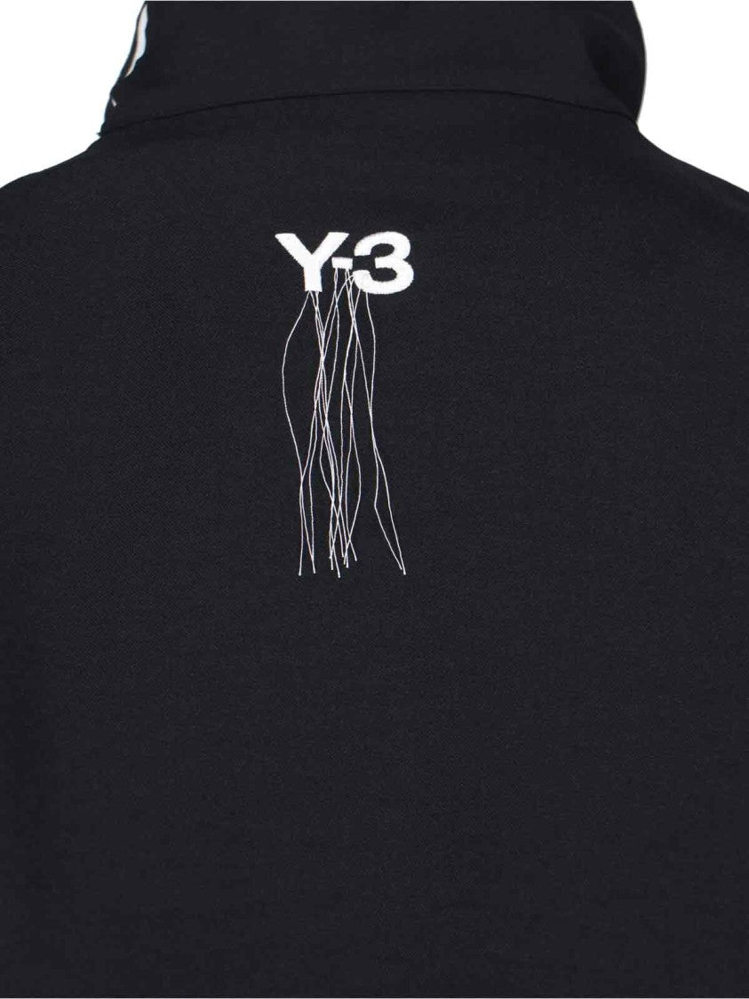Y-3 Zip Sweatshirt In Black Recycled Fabric, High Neck