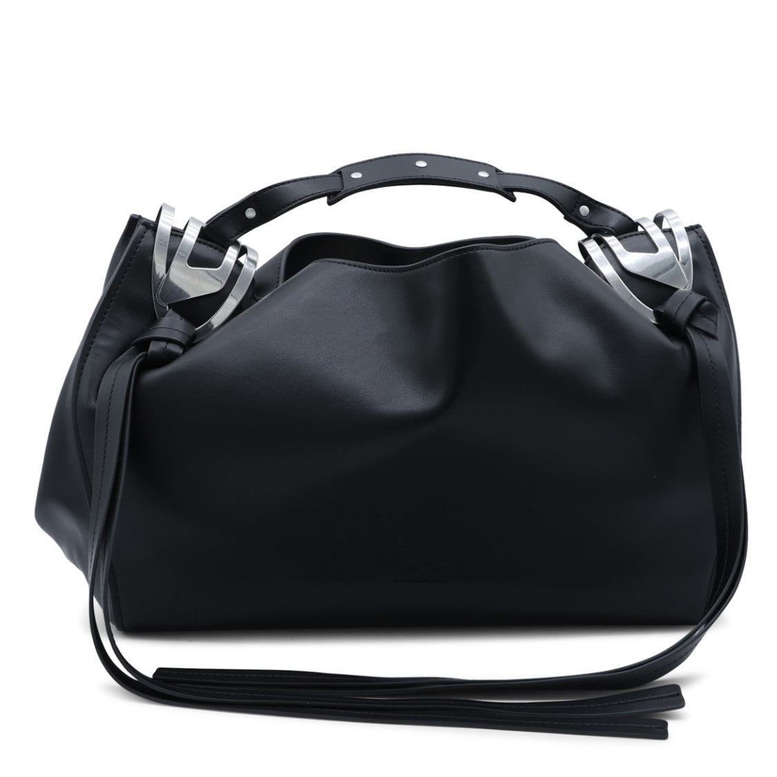Diesel Black Handbag With Gathered Body