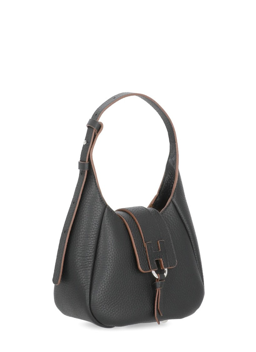 Hogan Textured Leather Shoulder Bag