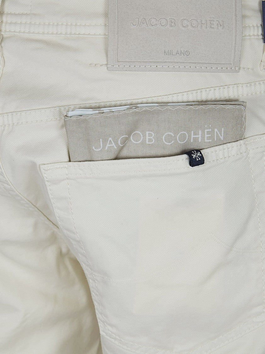 Jacob Cohen Soft Cotton Blend Tailored Fit Jeans