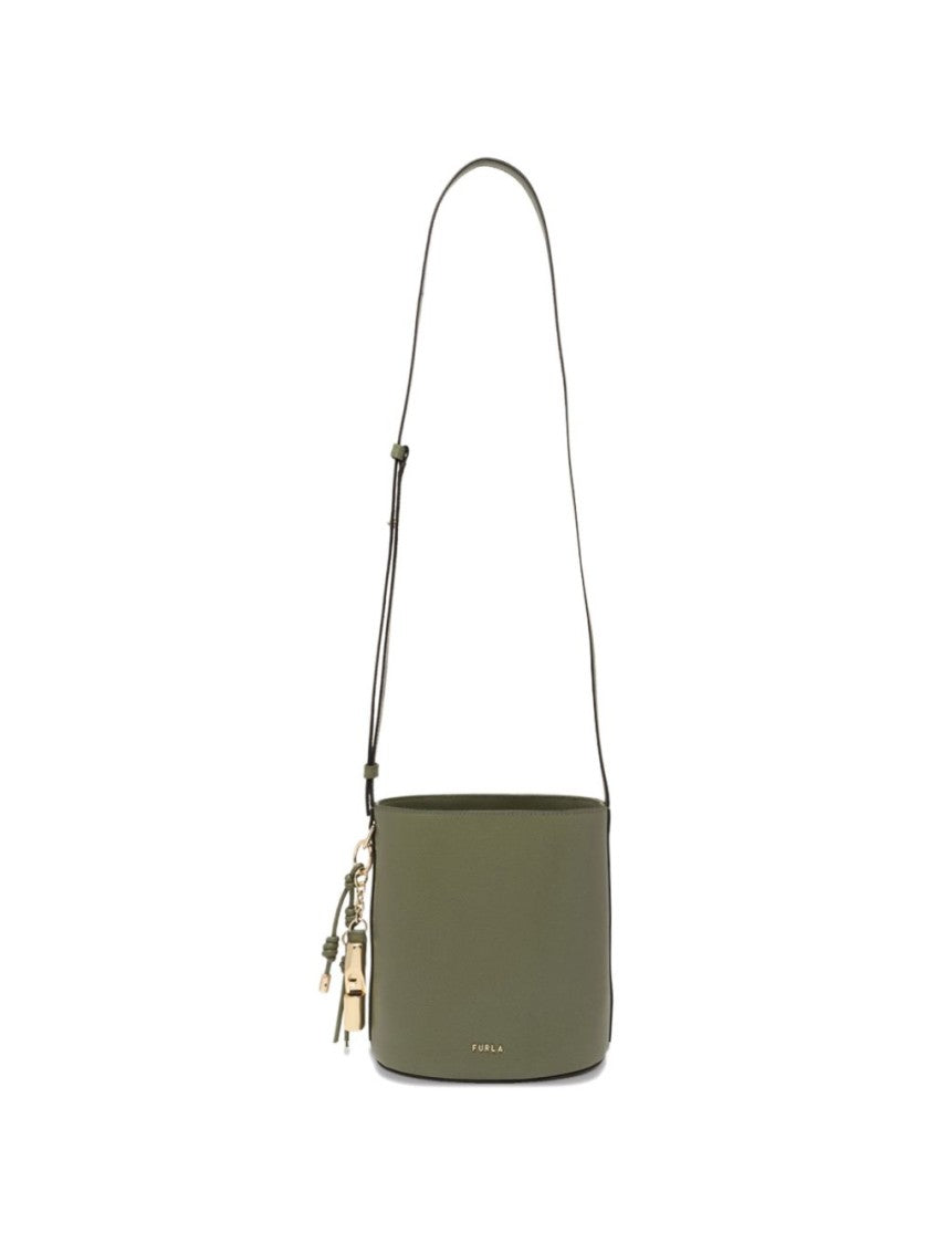 Furla Structured Leather Shoulder Bag