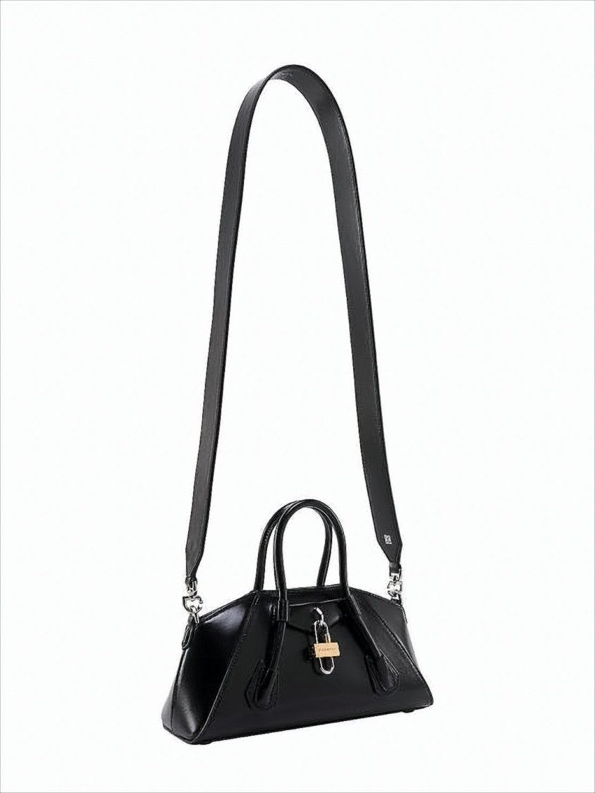 Givenchy Sleek Structured Tote Bag With Silver-Tone Lock Detail