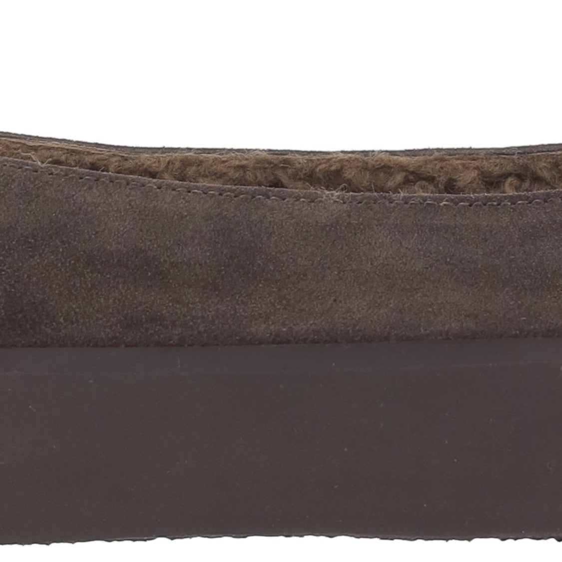 Le Monde Béryl Tapered Toe Suede Flats With Shearling Lining