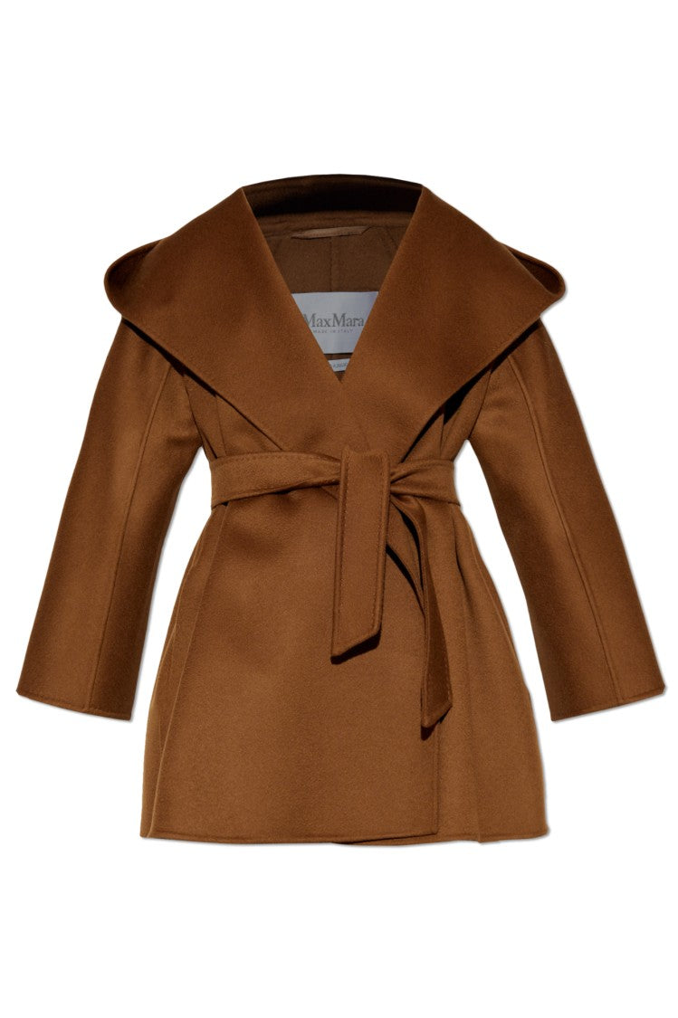Max Mara Ocroma' Cashmere Coat With Hood