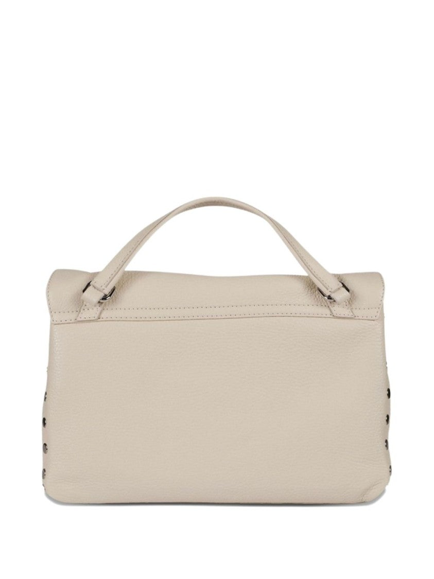 Zanellato Structured Calf Leather Handbag With Silver-Tone Hardware