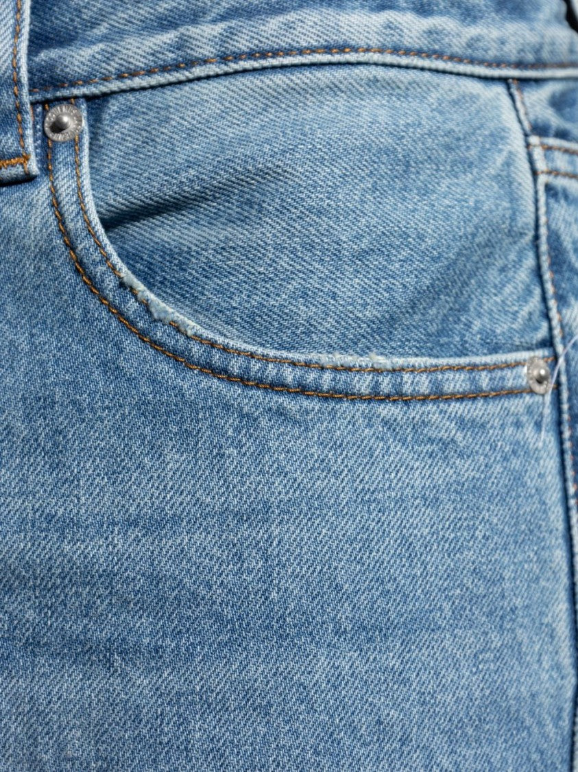 Jacquemus Blue Natural Cotton Straight Leg Jeans