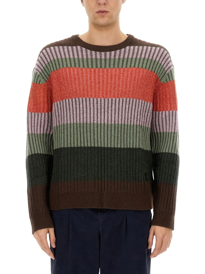 Ps Paul Smith Striped Knit Top