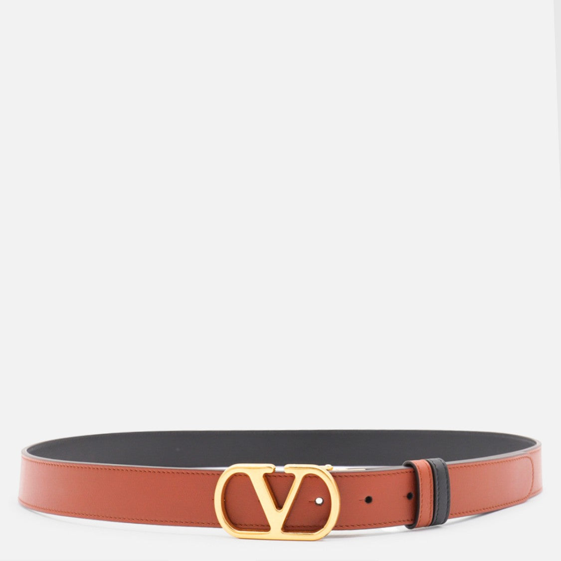 Valentino Garavani Cognac Leather Belt