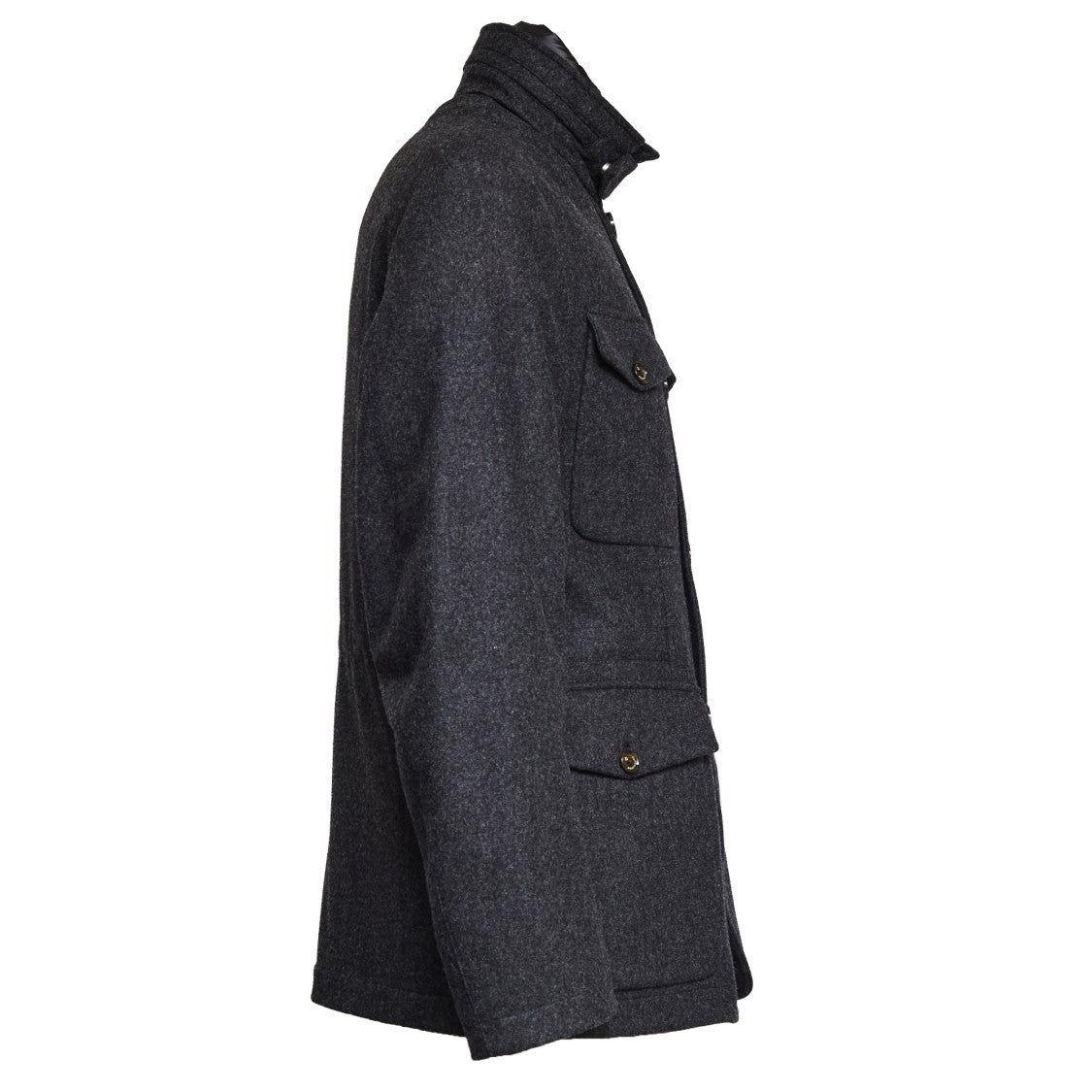 Montecore Padded Jacket With Stand-Up Collar And Functional Design