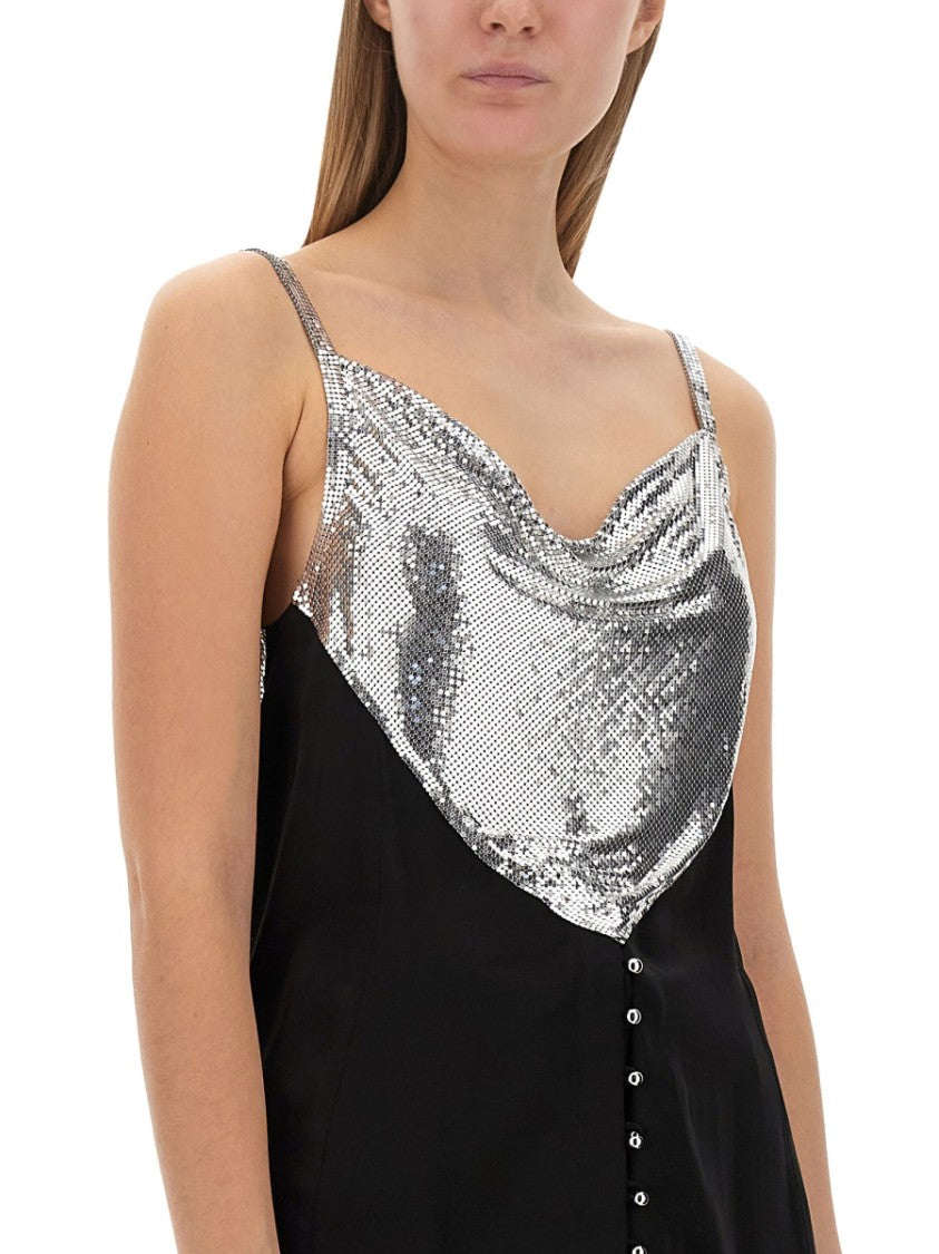 Paco Rabanne Slim-Fit Top With Metallic Inserts