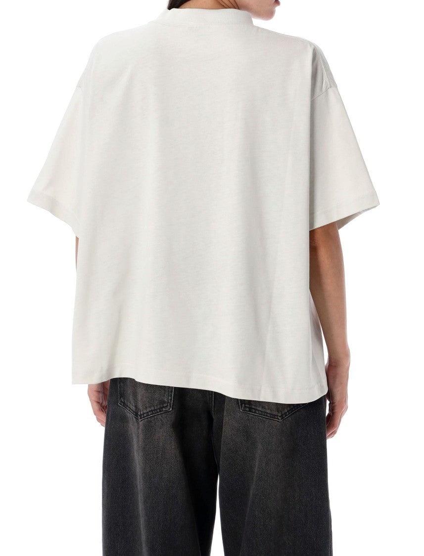 Balenciaga Relaxed Fit Cropped T-Shirt