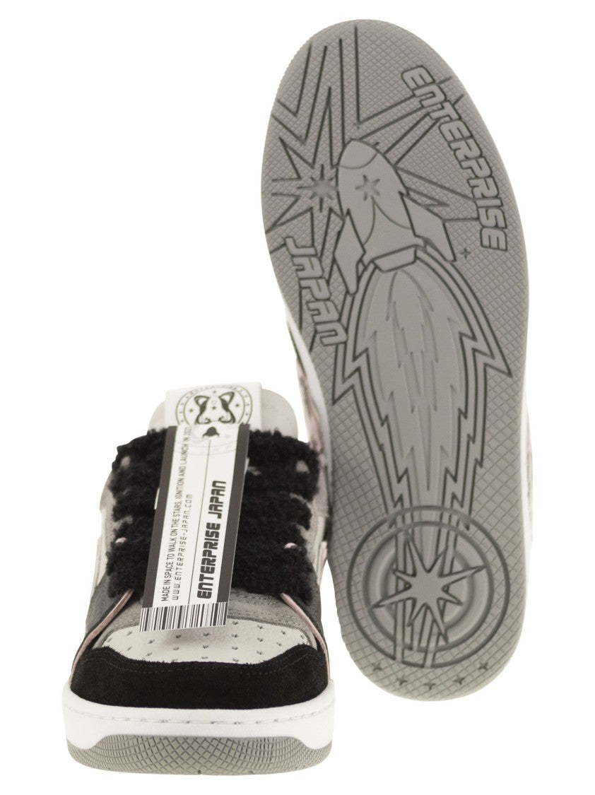 Enterprise Japan Ej Egg Rocket - Leather Trainers With Logo