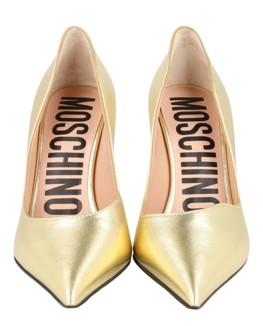 Moschino Metallic Sculpted-Heel Pumps