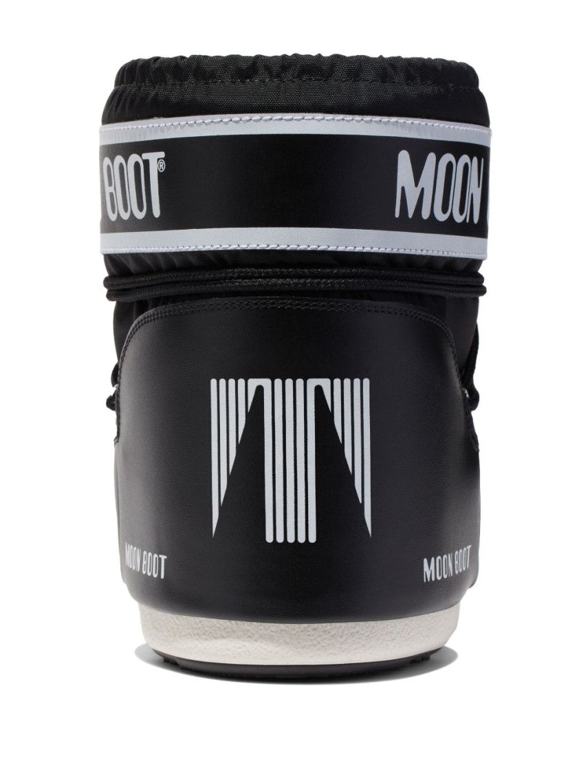 Moon Boot High-Ankle Black Boots With Logo Branding