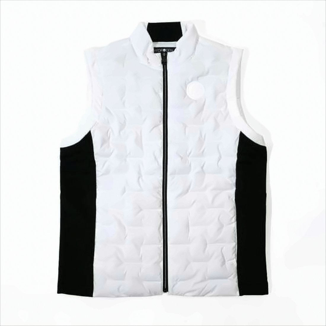 Hydrogen Quilted Sleeveless Vest With High Collar