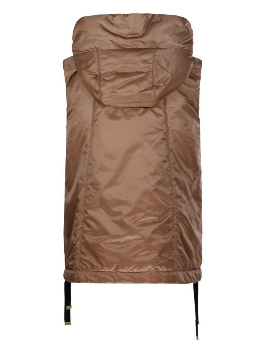 Max Mara Water-Repellent Padded Canvas Hooded Gilet