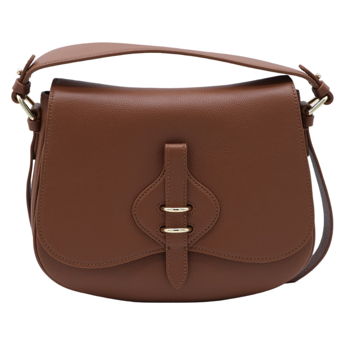 Coccinelle Structured Medium Handbag With Gold-Tone Hardware