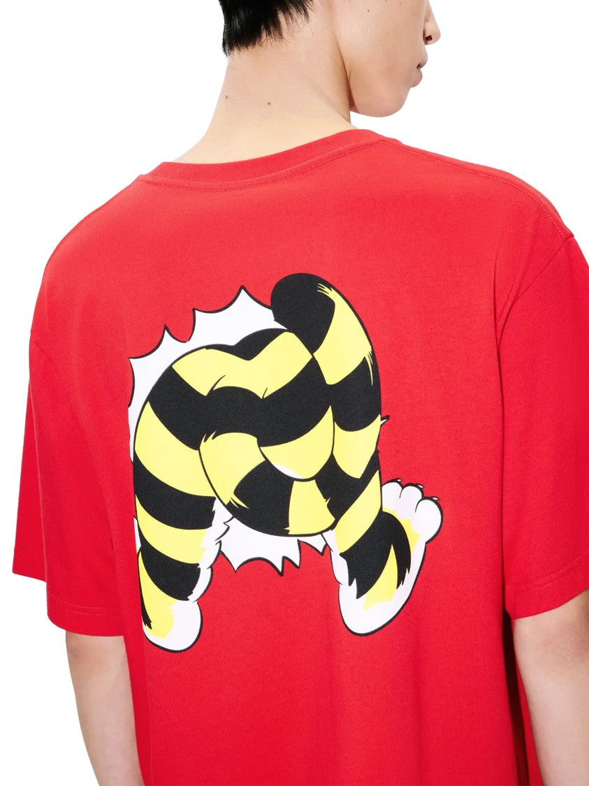 Kenzo Kenzo Wild Tiger Oversized T-Shirt In Radiant Red