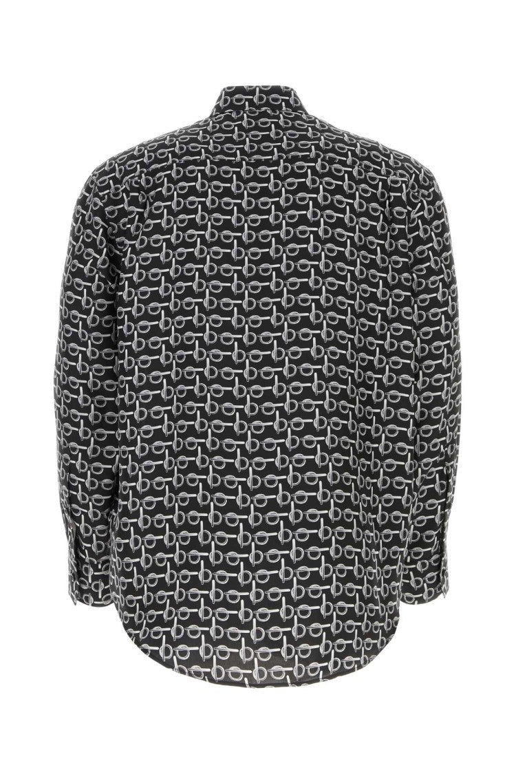 Burberry Printed Silk Oversize Shirt