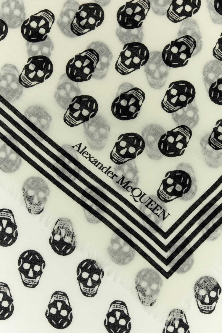 Alexander Mcqueen Printed Wool Scarf