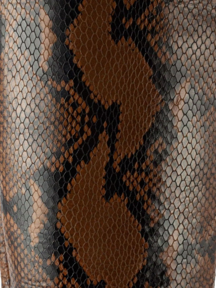 Roberto Festa Textured Snakeskin Tall Boots