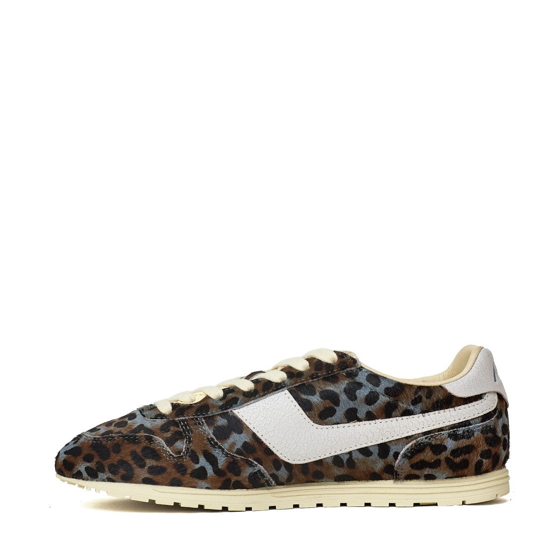 Autry Windspin Low Leopard Print Pony Hair Low-Top Sneakers