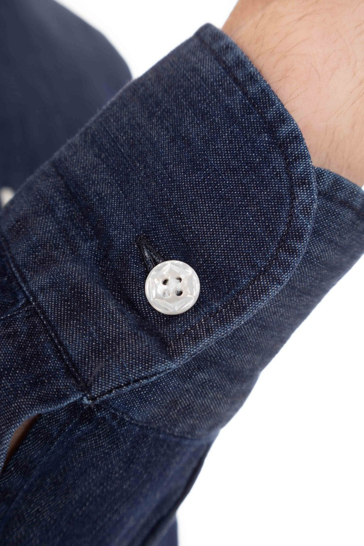 Barba Denim Tailored Shirt
